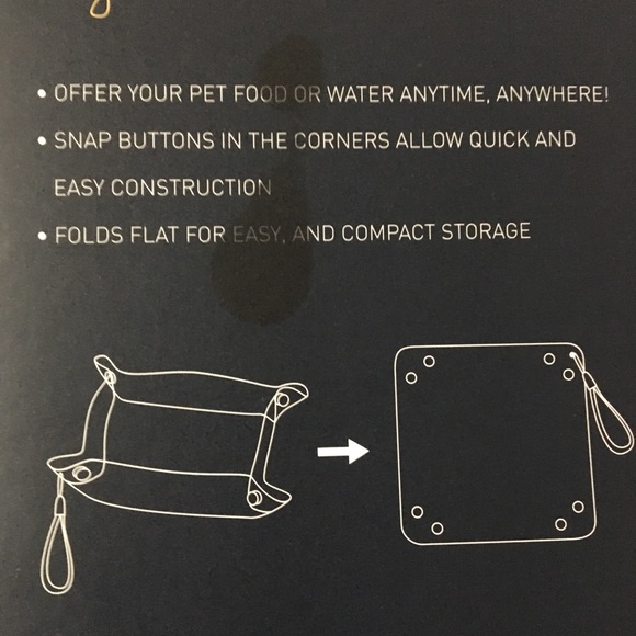 Smoked fold up pet bowls - Picture 3 of 3